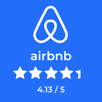 puntaje airbnb 4.13 sobre 5